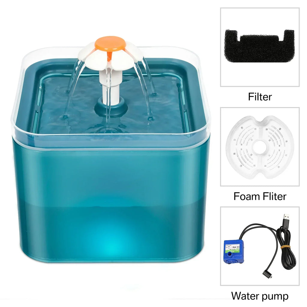 Trinkbrunnen für Katzen & Hunde – 2L, LED & Ultraleise
